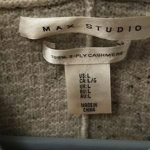 Max Studio cashmere hooded sweater